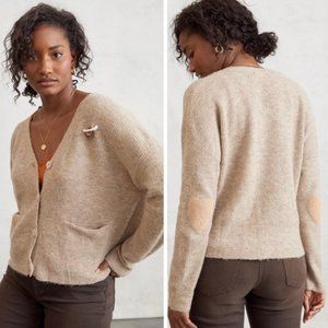 NWT Anthropologie  Heartfelt Elbow Patch Cardigan